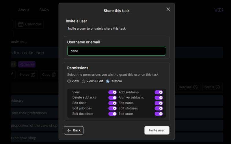 Collaborative to-do list example